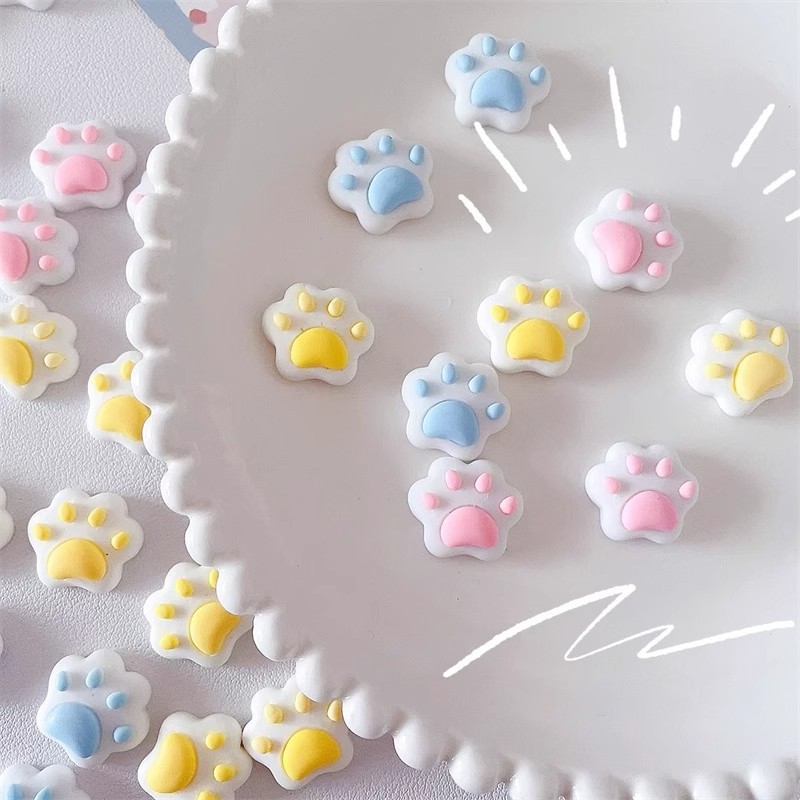 Resin Art Use - 30 Stück Niedliche Katzenpfoten Mini-Accessoires Harz-Anhänger