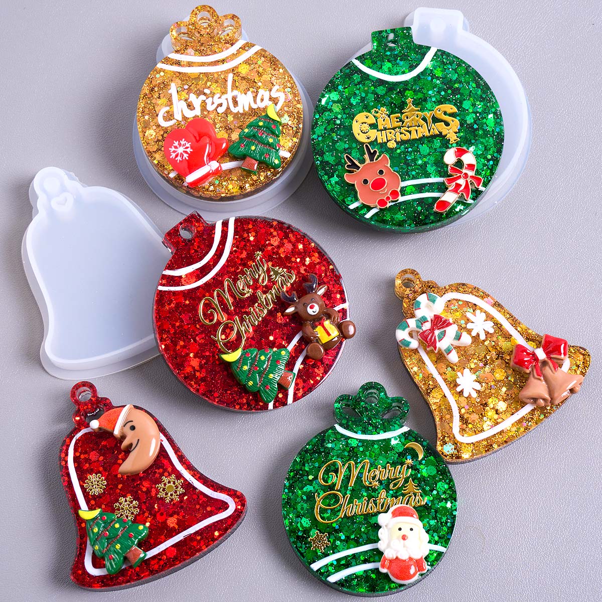 Resin Art Kit With Molds - Weihnachten Tag Anhänger Silikon Form DIY