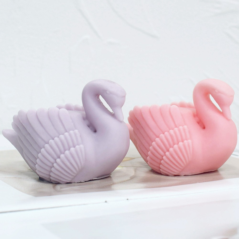 Resin Art For Wedding Gift - Weißer Schwan Silikon Kerzenform Cygnus Vogel