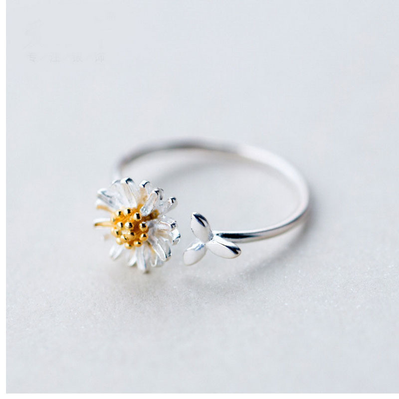 Resin Art Ring - 2021 neue Frühling Weiße Emaille Daisy