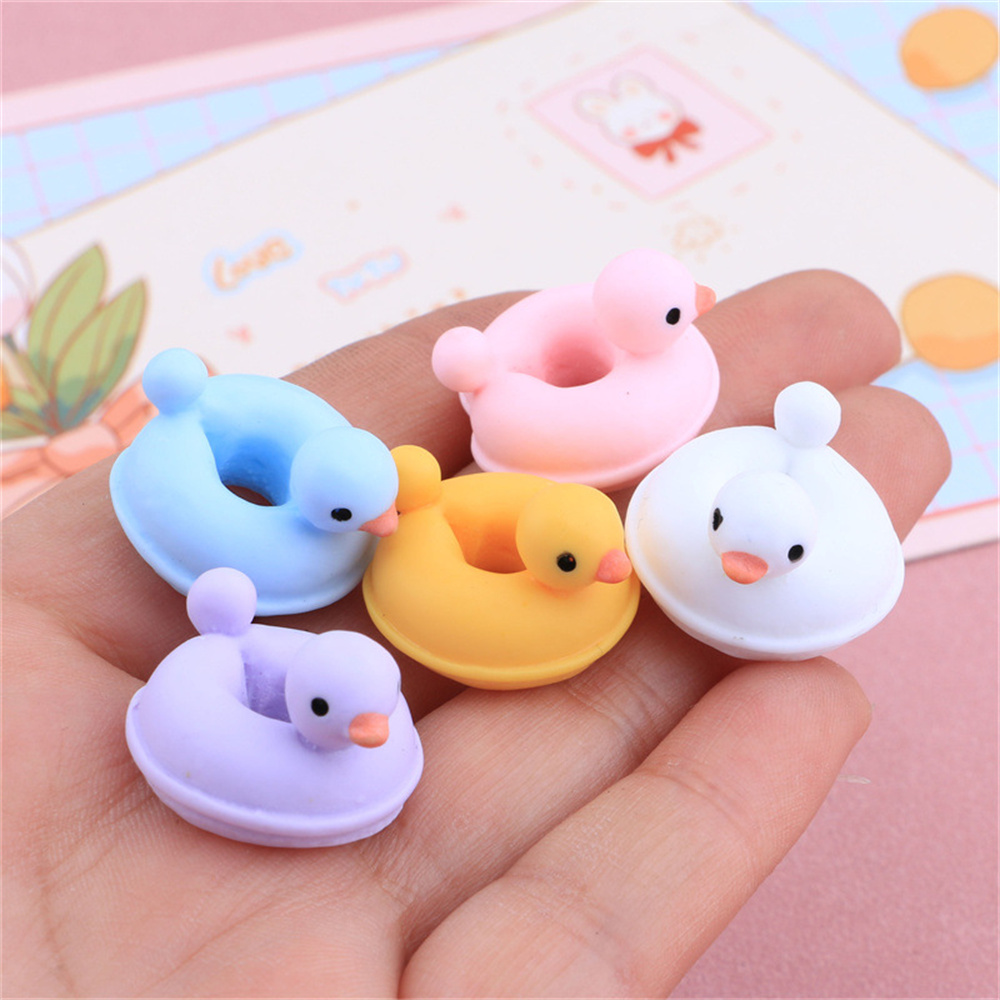 Resin Art Ring - 20Pcs Cartoon Ente Schwimmen Ring DIY