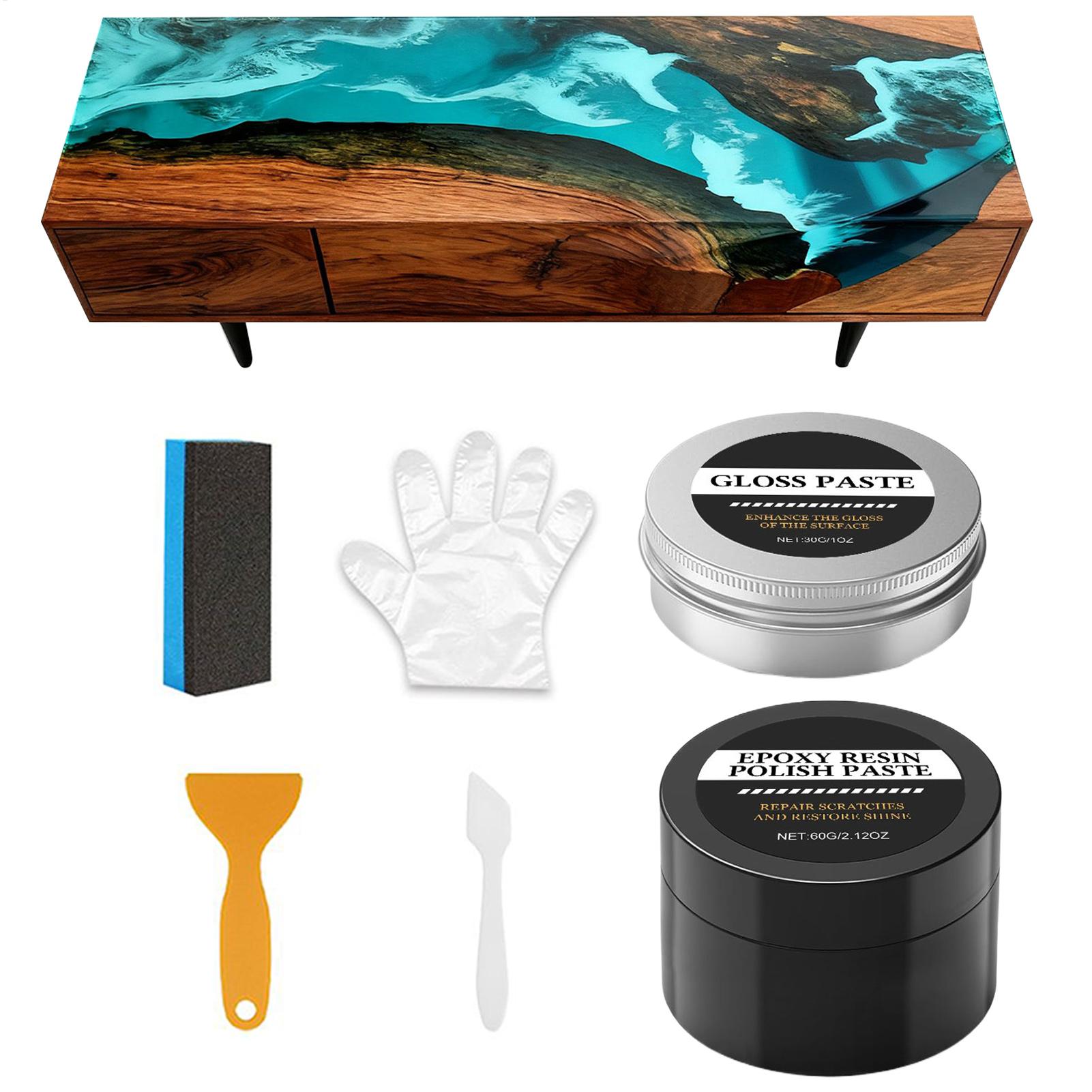 Resin Art And Decor - Polierset aus Epoxidharz – cremige Kratzerentfernungsmasse