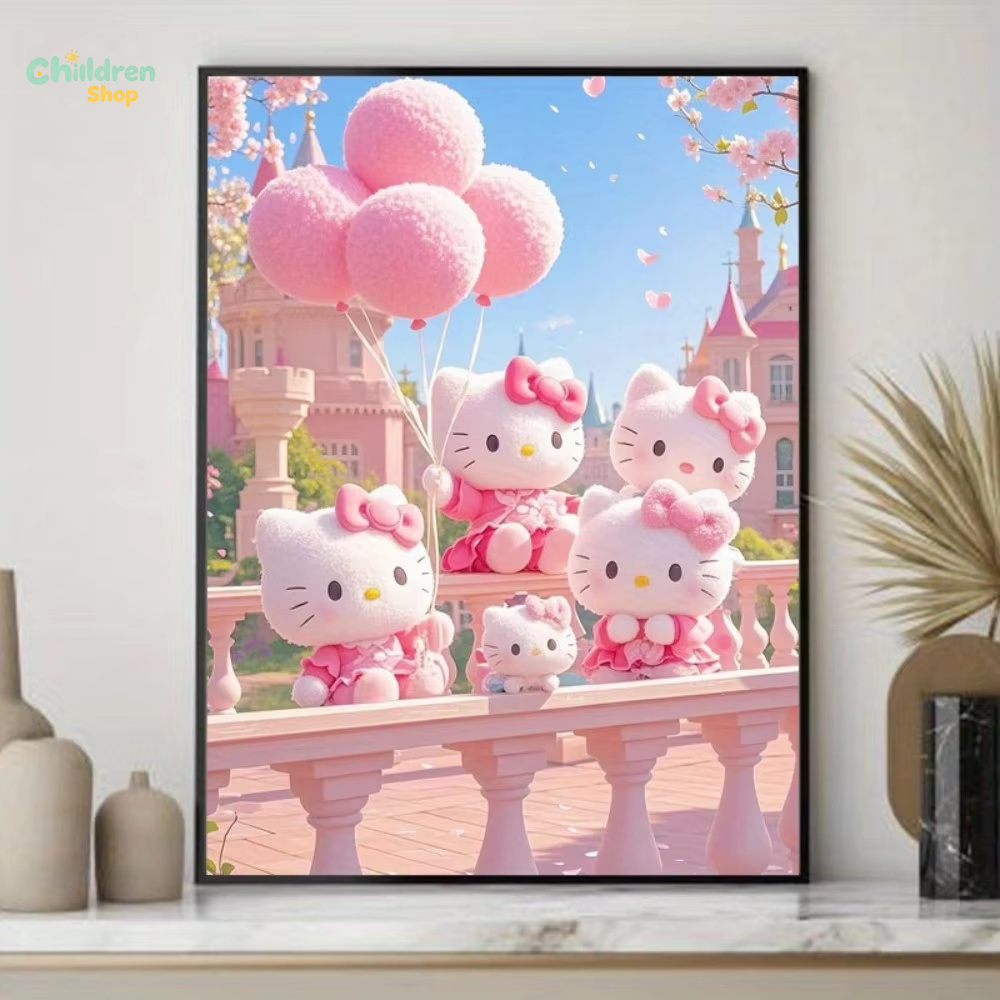 Resin Art Frame - Vollständig besetztes Sanrio Hello Kitty My