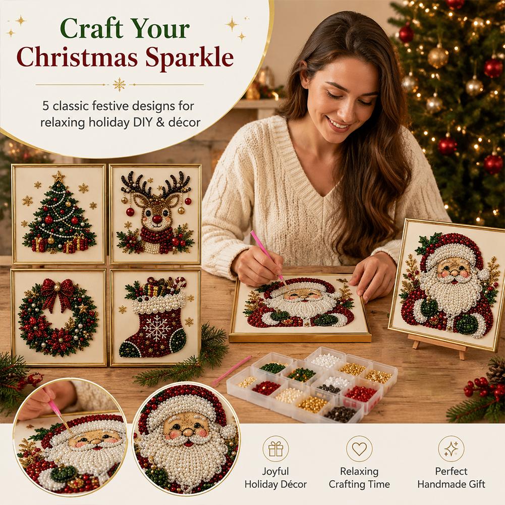 Weihnachtsmann Perlen-Kunst DI – Resin Art Frame Bewertung und Preis