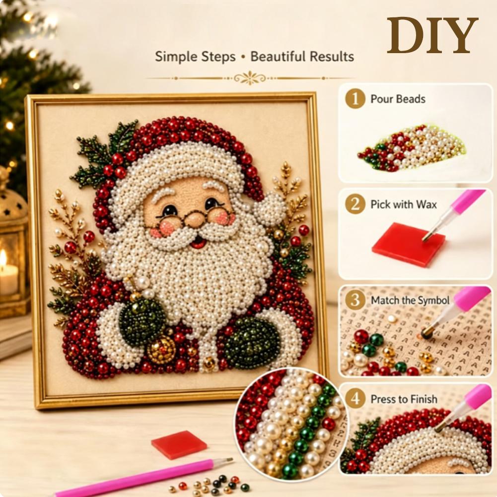 Weihnachtsmann Perlen-Kunst DI – Resin Art Frame Bewertung und Preis
