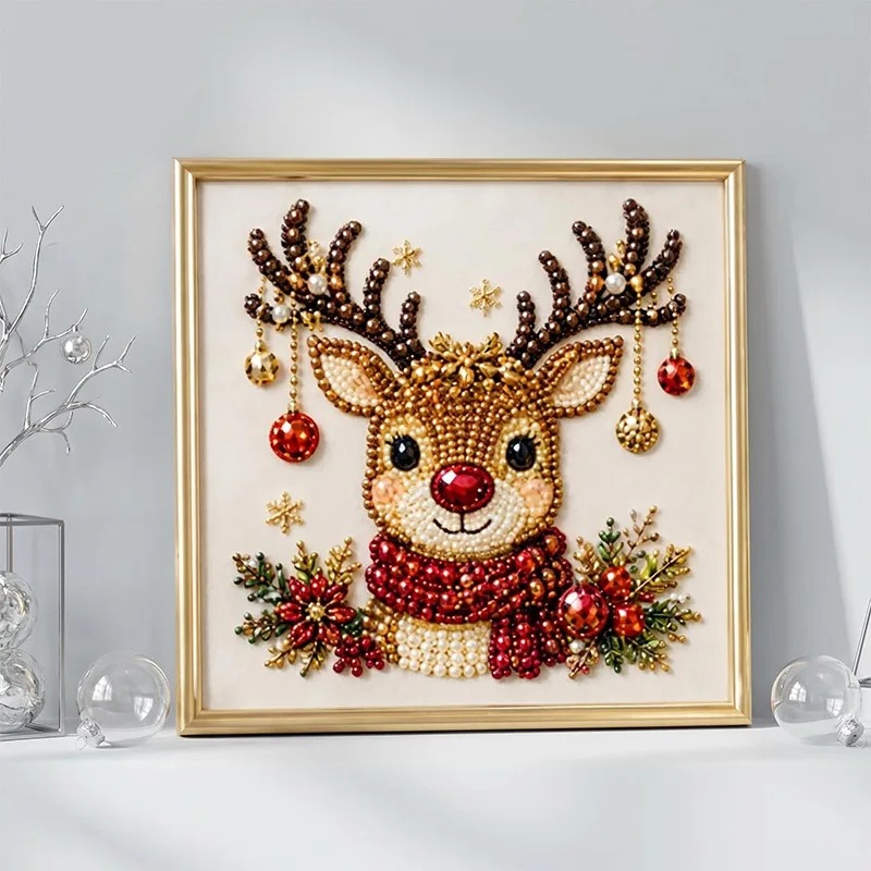 Weihnachts-Perlen-Diamant-Male – Resin Art Frame Bewertung und Preis