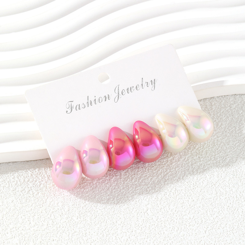 3-teiliges modisches Harz-Ohrr – Resin Art Ring Bewertung und Preis