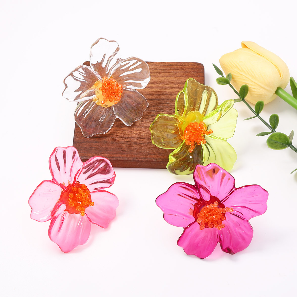 Süße, niedliche, bunte Harz-Bl – Resin Art Ring Bewertung und Preis