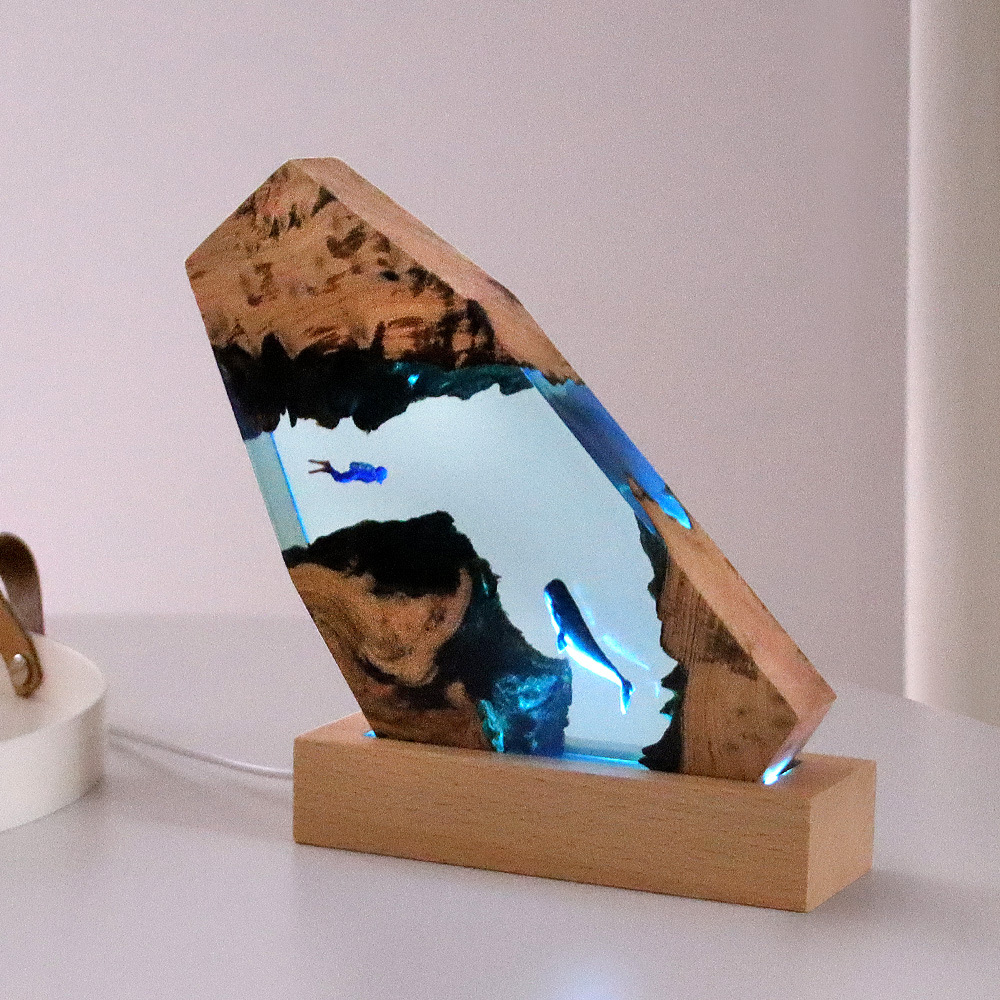 Neue Unterwasser-Höhlen-Wal-Ta – Resin Art For Wedding Gift Bewertung und Preis