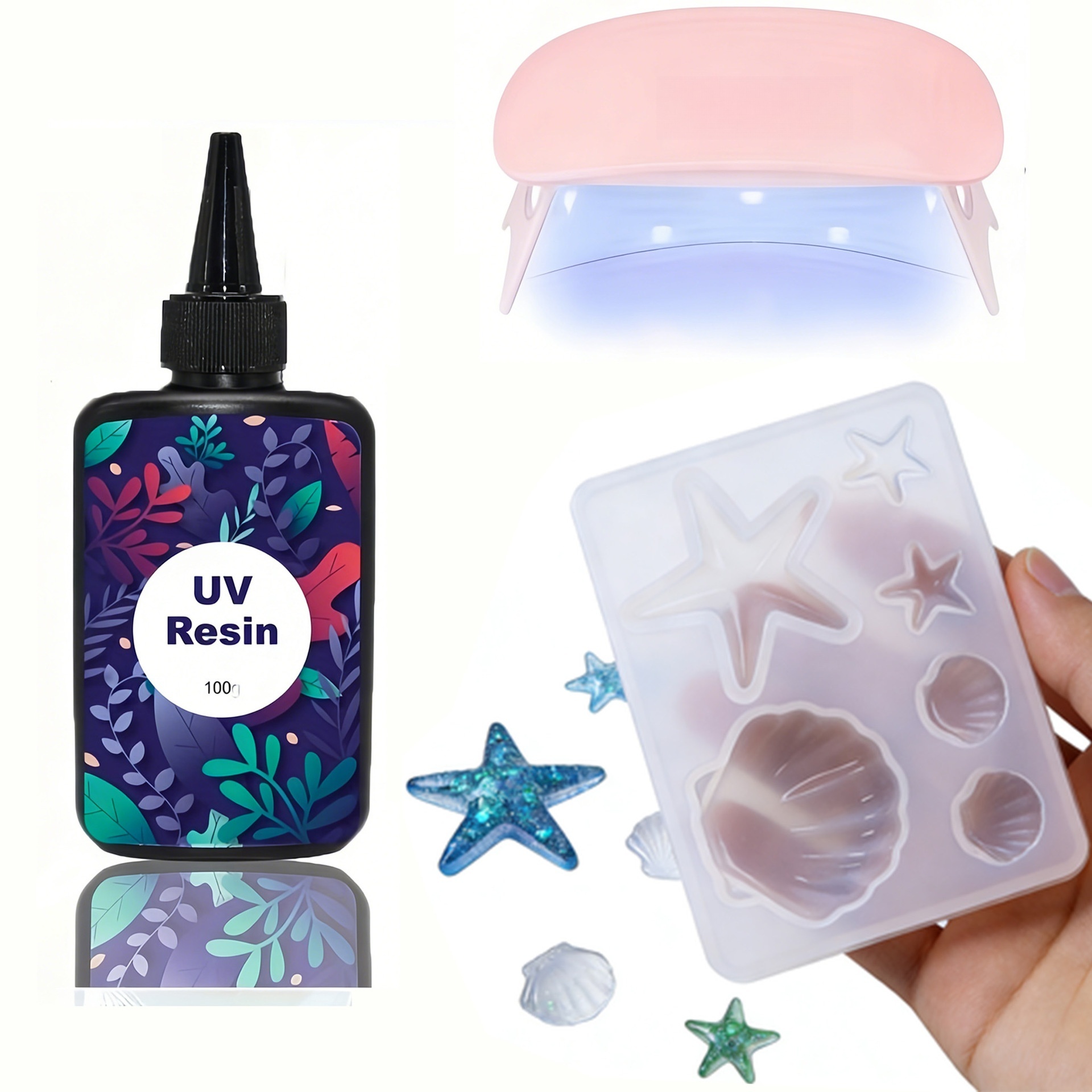 DIY Ozean-Thema Kristall-Epoxi – Resin Art Kit With Molds Bewertung und Preis
