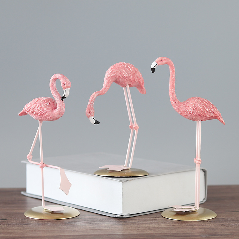 3 Stück Rosa Flamingo-Figuren  – Resin Art For Wedding Gift Bewertung und Preis
