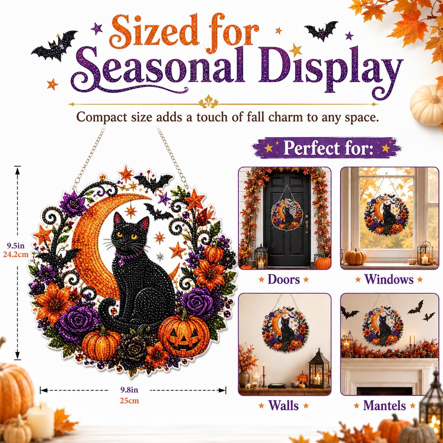 Halloween-Kürbisse Diamant-Mal – Resin Art Work Bewertung und Preis