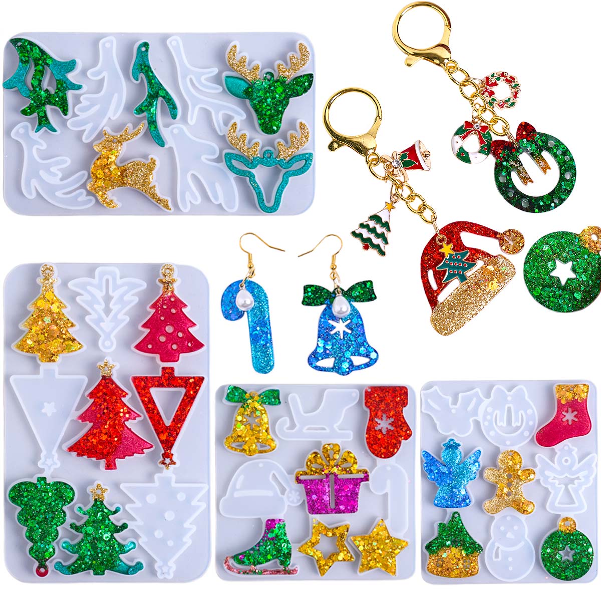 Weihnachten Ohrring Anhänger S – Resin Art Kit With Molds Bewertung und Preis