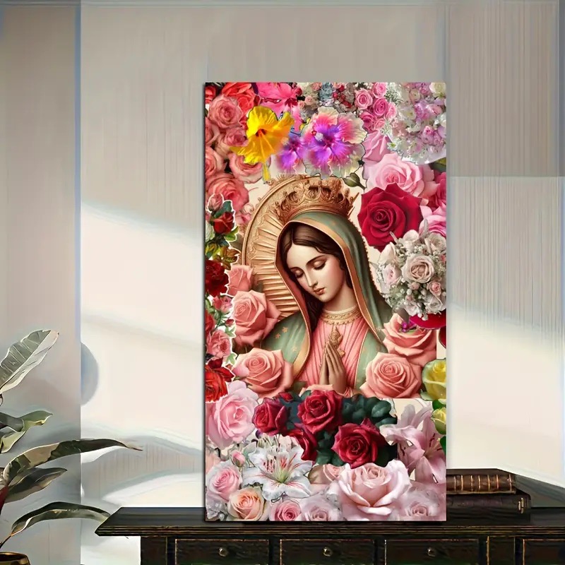 Rote Rose, Jungfrau Maria, Blu – Resin Art Mary Bewertung und Preis