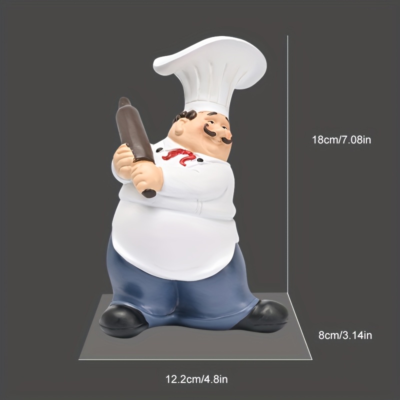 Mustache Chef-Chef Harzfigur m – Resin Art Table Bewertung und Preis