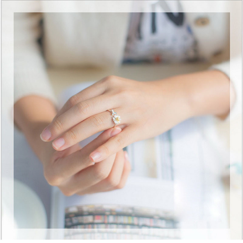 2021 neue Frühling Weiße Email – Resin Art Ring Bewertung und Preis