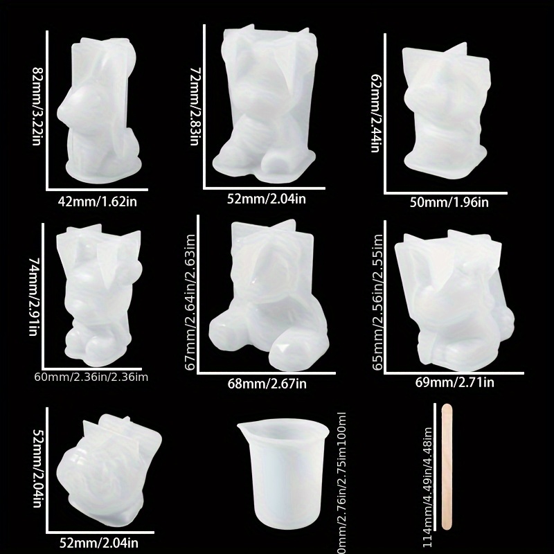 19-teiliges Harz-Gießformen-Se – Resin Art Kit With Molds Bewertung und Preis