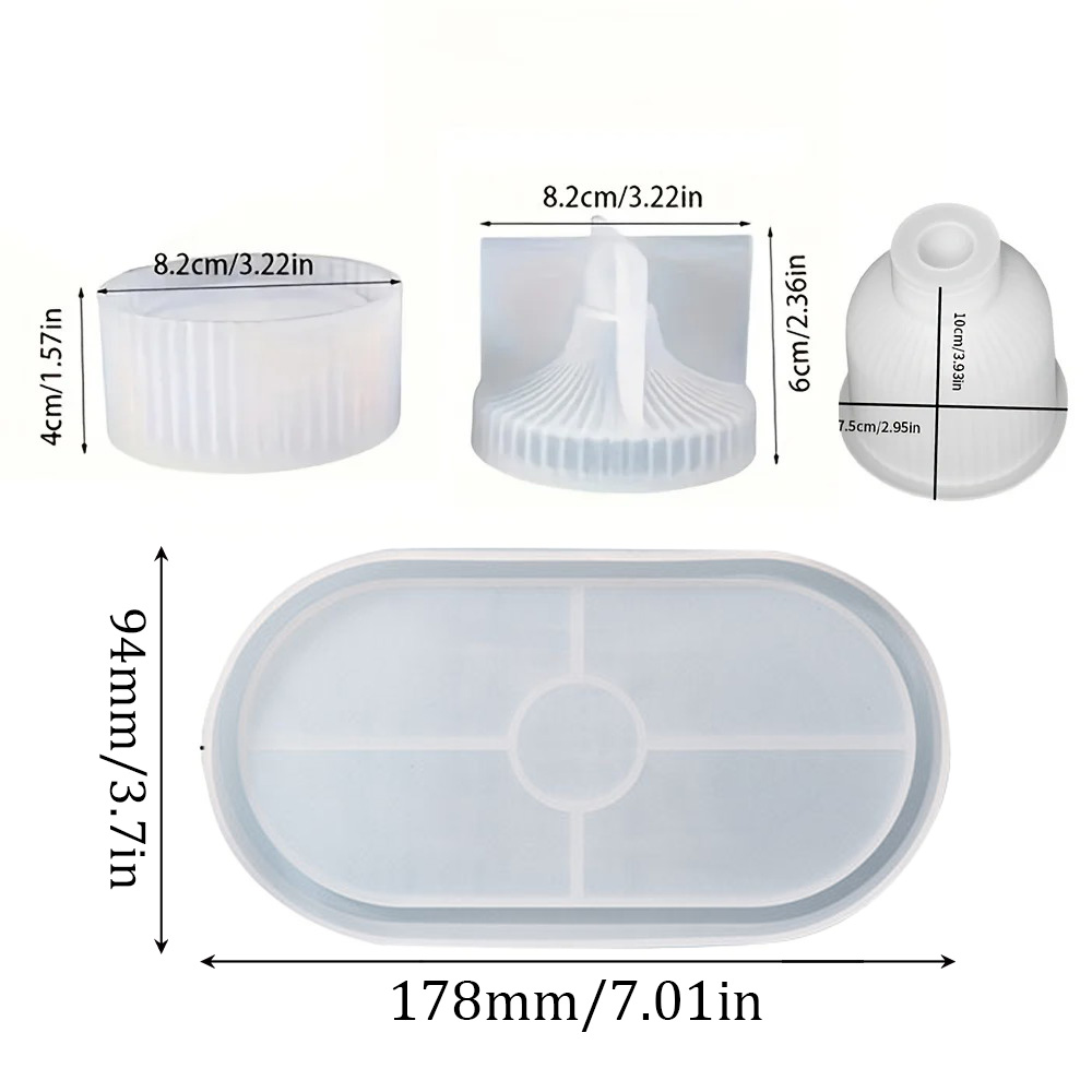 4 Stück Silikonformen, ovale T – Resin Art Kit With Molds Bewertung und Preis