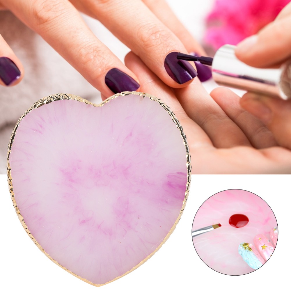 Zarte herzförmige Nagelkunst-P – Resin Art Use Bewertung und Preis