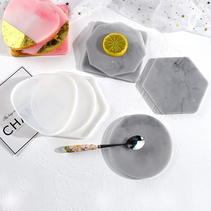 Geometrische Untersetzer-Form  – Resin Art Table Bewertung und Preis