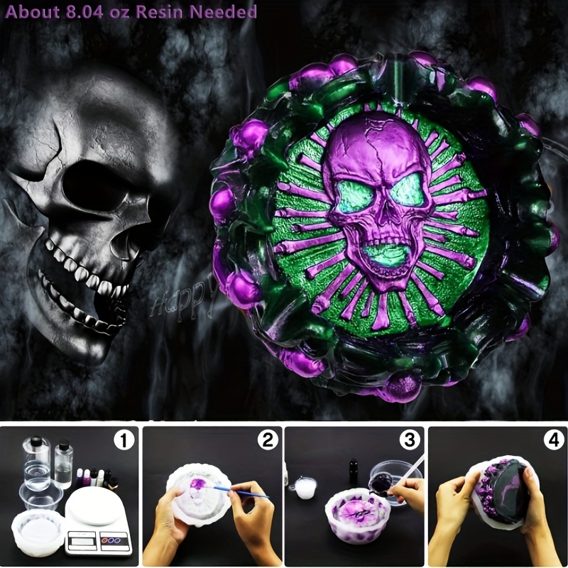 Aschenbecher-Form, Totenkopf D – Resin Art Kit With Molds Bewertung und Preis