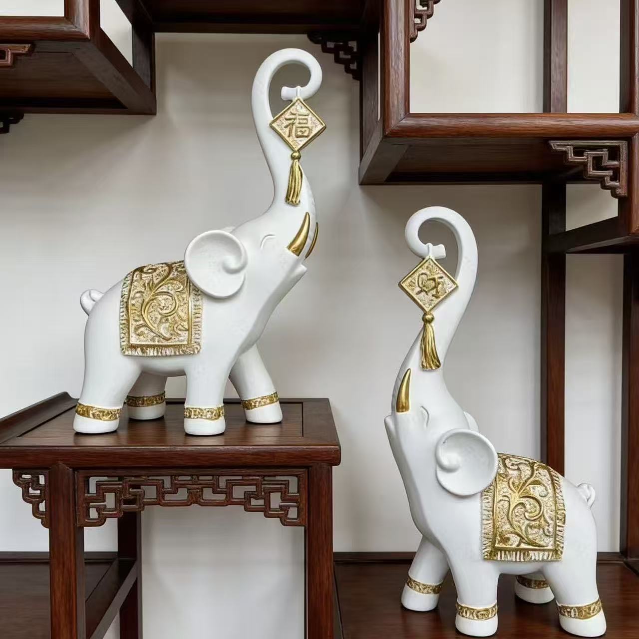 Ein Paar Glücksbringende Elefa – Resin Art For Wedding Gift Bewertung und Preis