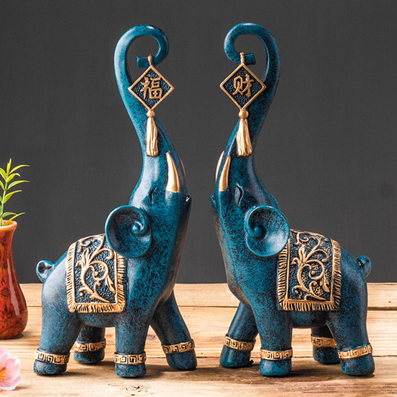Ein Paar Glücksbringende Elefa – Resin Art For Wedding Gift Bewertung und Preis