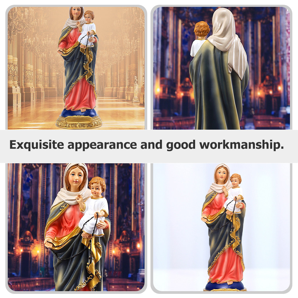 Heilige Maria Harz-Religionsor – Resin Art Mary Bewertung und Preis