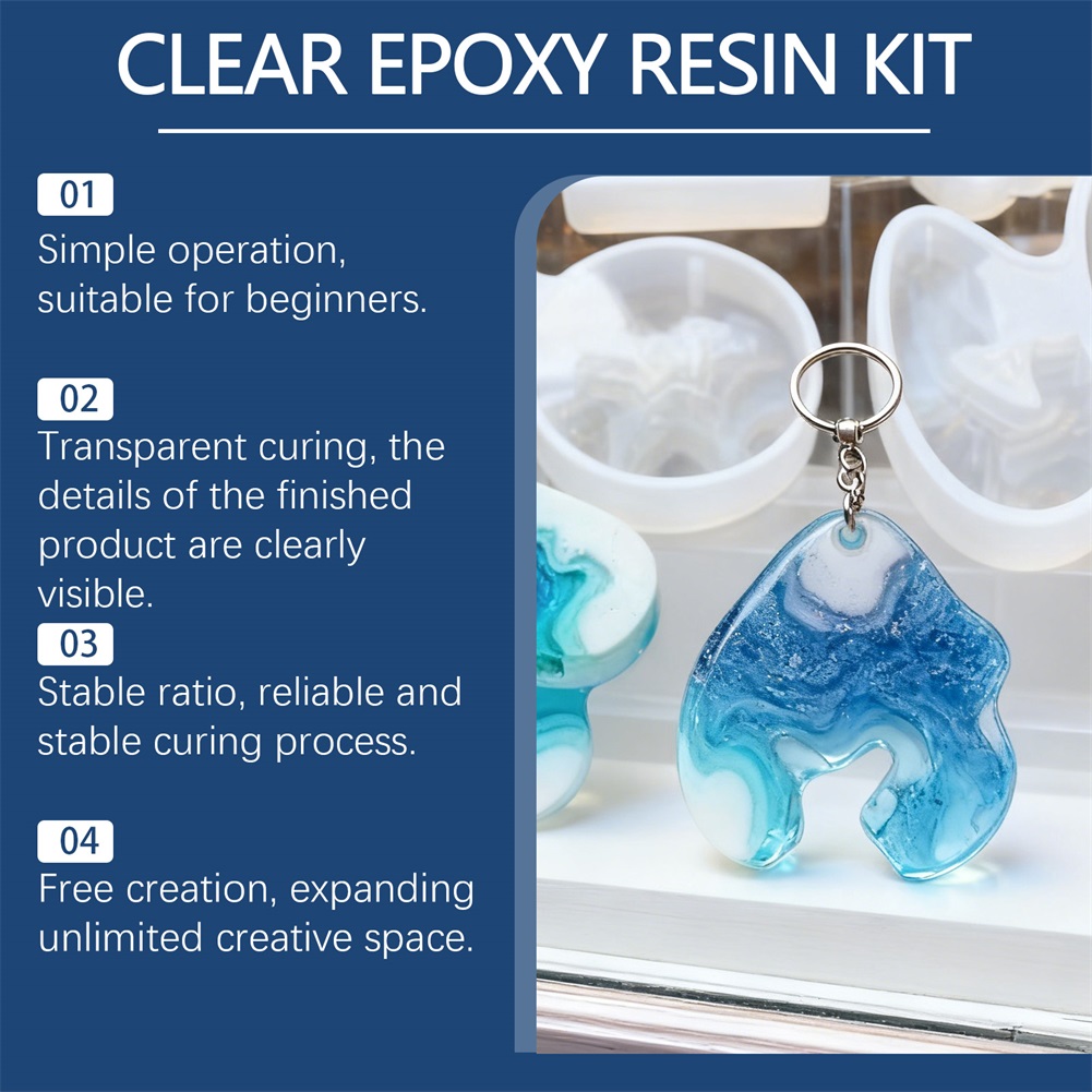 DIY Kristallklares Epoxidharz  – Resin Art Kit With Molds Bewertung und Preis